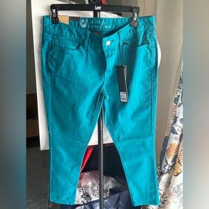 Massimo Teal Straight Leg Jeans
